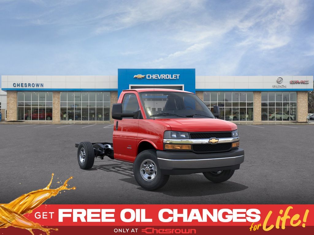 Red Hot 2026 Chevrolet Express Chassis 3500 Cutaway 139 Van Rear-Wheel Drive 8-Speed Automatic