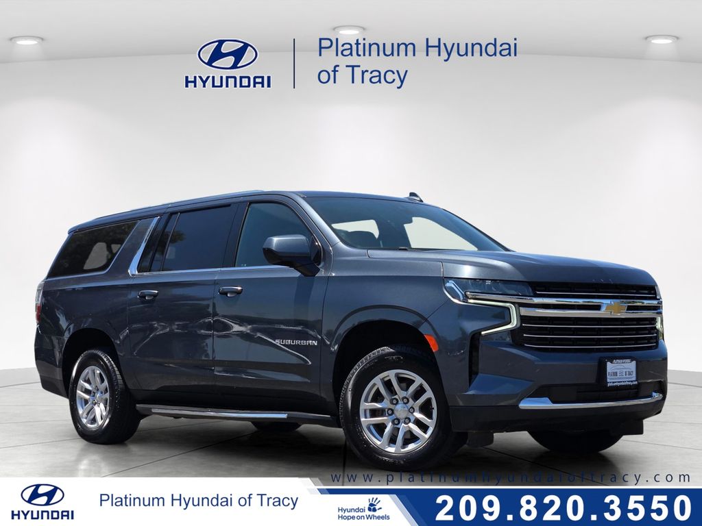 Gray (Satin Steel Metallic) 2021 Chevrolet Suburban SUV / Crossover Four-Wheel Drive