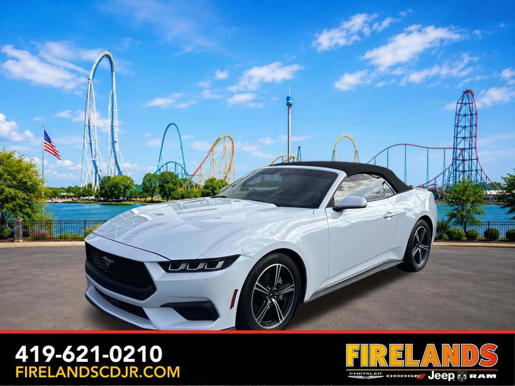 White 2024 Ford Mustang Convertible Rear-Wheel Drive Automatic