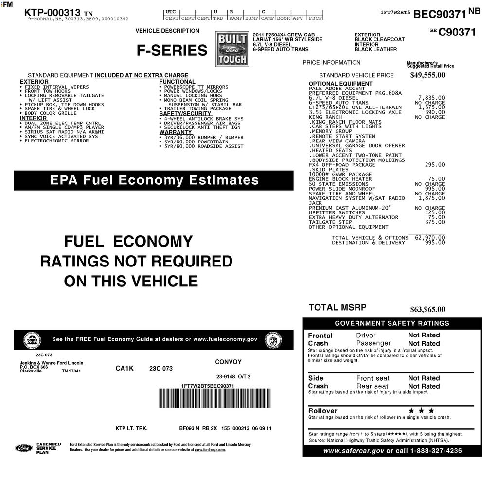 Used 2011 Black Ford King Ranch image 7