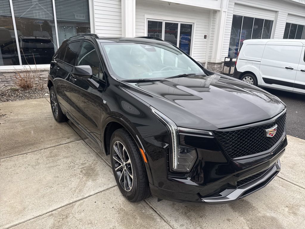 Stellar Black Metallic 2024 Cadillac XT4 Sport AWD SUV / Crossover Four-Wheel Drive 9-Speed Automatic