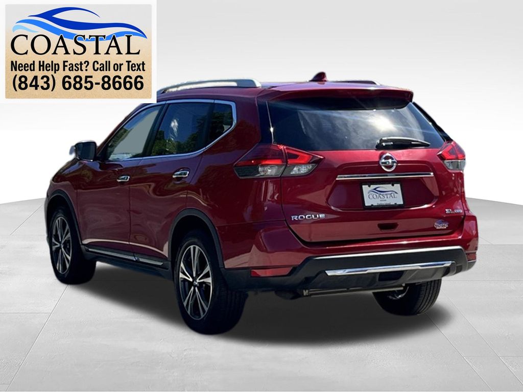 2017 Nissan Rogue SL Red at Coastal Chevrolet Cadillac