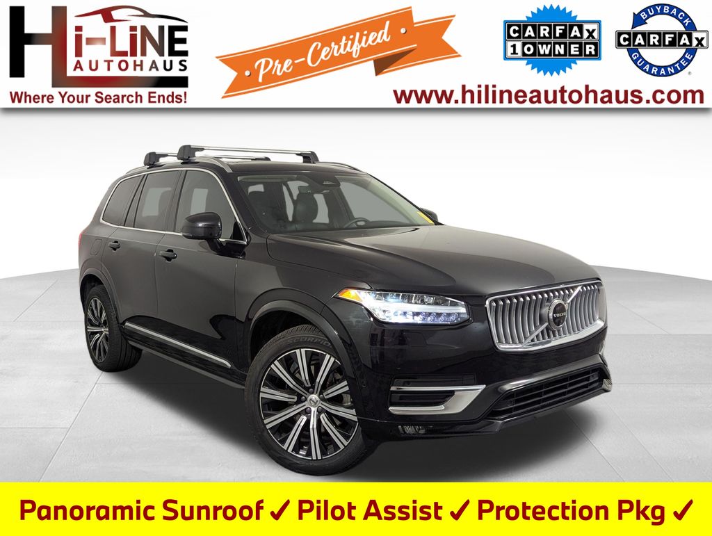 Onyx Black Metallic 2023 Volvo XC90 B6 Plus Bright Theme 7-Passenger AWD SUV / Crossover All-Wheel Drive Automatic