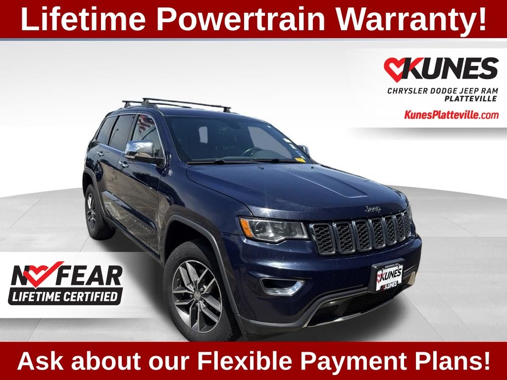 True Blue Pearlcoat 2017 Jeep Grand Cherokee SUV / Crossover Four-Wheel Drive 8-Speed Automatic