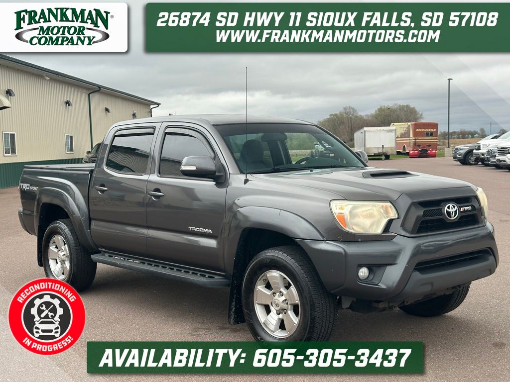 Magnetic Gray Metallic 2015 Toyota Tacoma Double Cab V6 PreRunner Pickup Truck 4X2 5-Speed Automatic