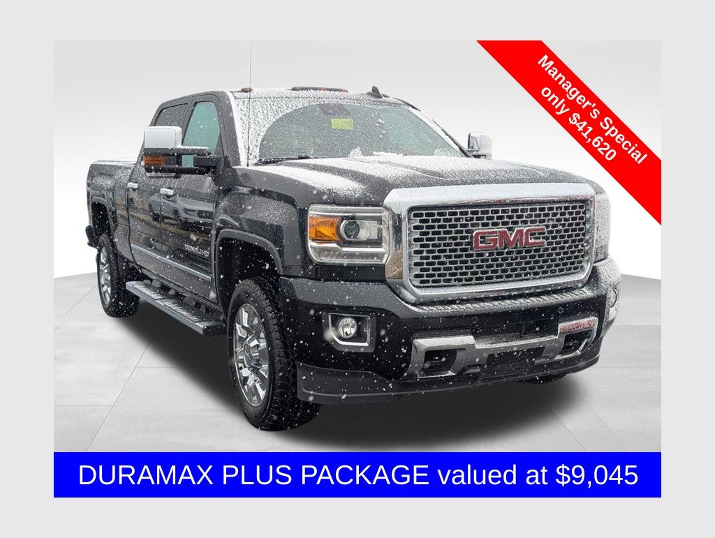Onyx Black 2016 GMC Sierra 2500HD Denali Crew Cab SB 4WD Pickup Truck Four-Wheel Drive 6-Speed Automatic