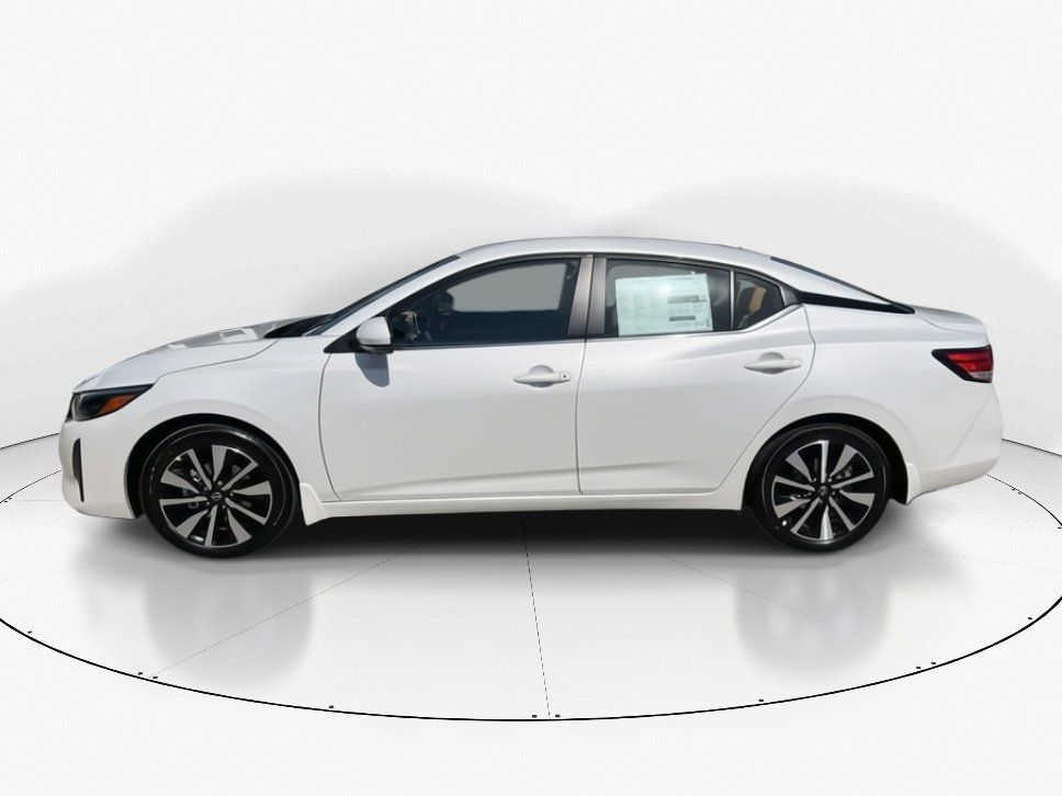 2025 Aspen White Tricoat Nissan Sentra SV FWD Sedan