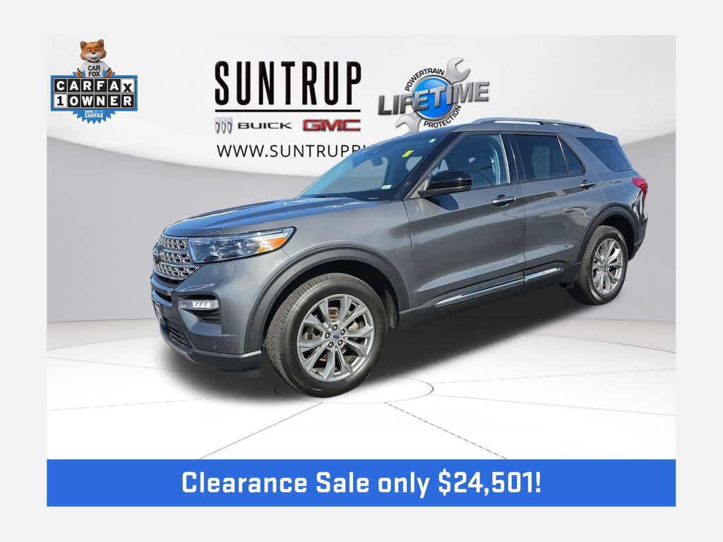 Gray Metallic 2023 Ford Explorer SUV / Crossover All-Wheel Drive Automatic
