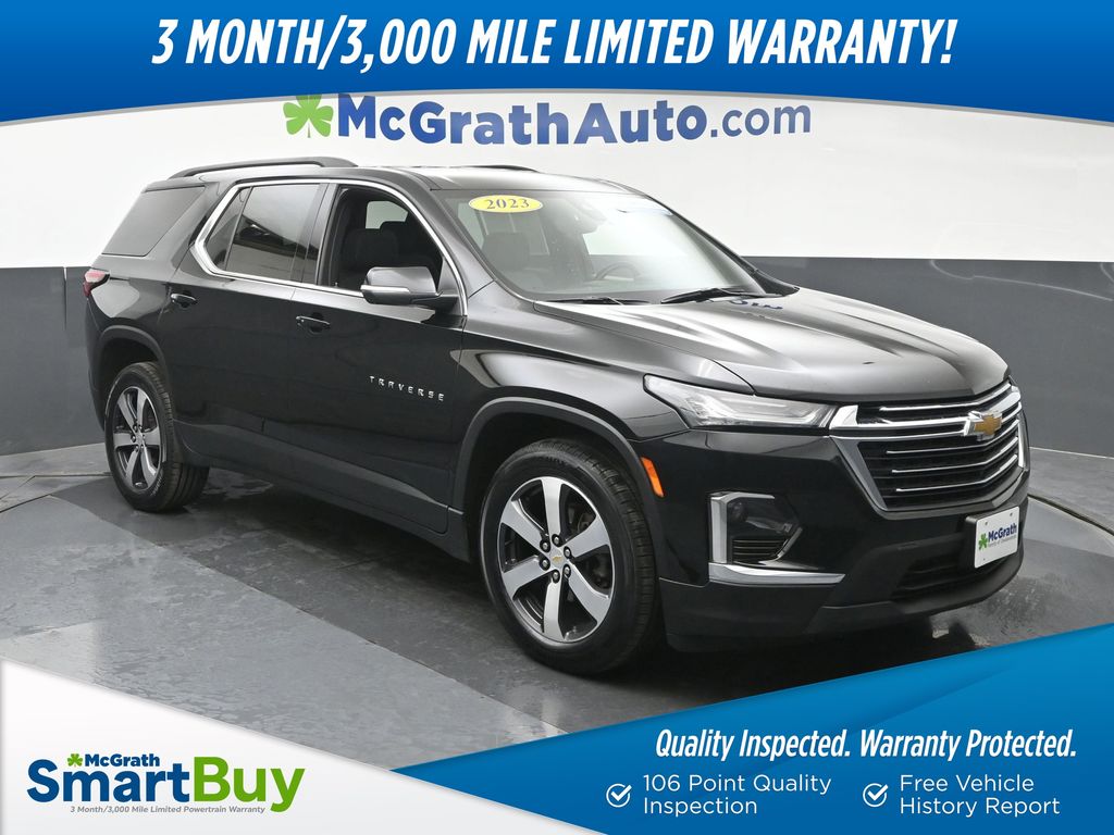 Mosaic Black Metallic 2023 Chevrolet Traverse SUV / Crossover Four-Wheel Drive 9-Speed Automatic