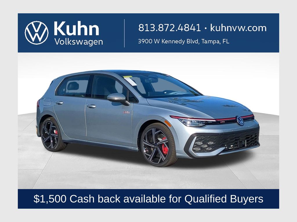 Alpine Silver Metallic 2026 Volkswagen Golf GTI Hatchback Front-Wheel Drive 7-Speed Dual Clutch