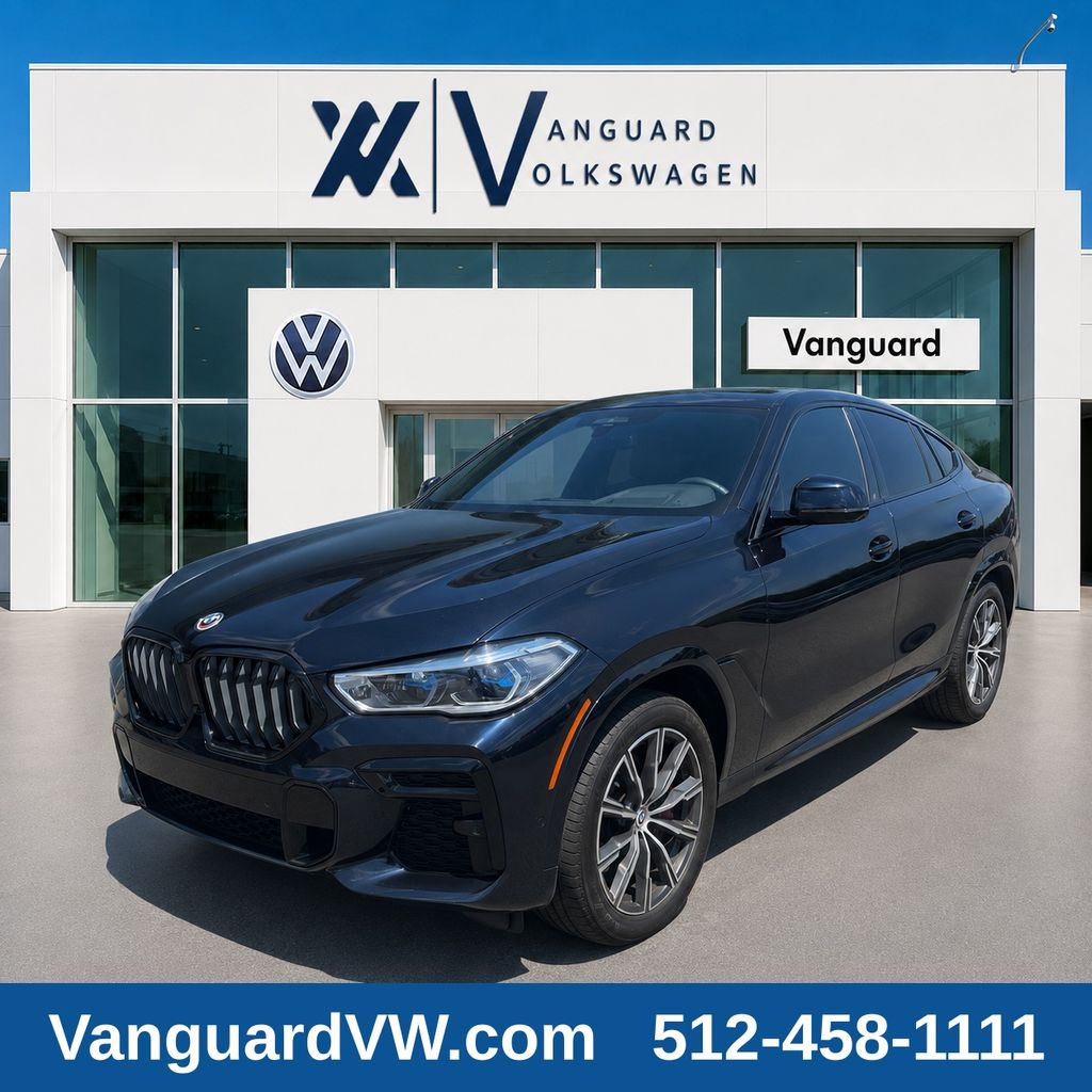 Carbon Black Metallic 2023 BMW X6 SUV / Crossover All-Wheel Drive 8-Speed Automatic