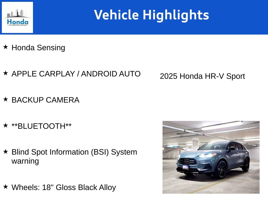 2025 Honda HR-V Sport 7