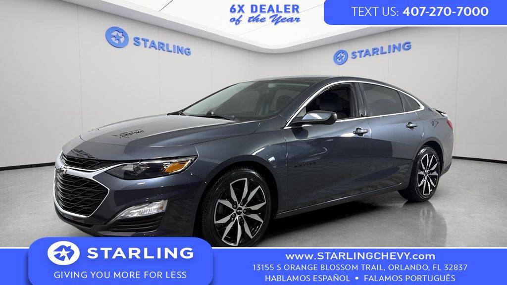 Shadow Gray Metallic 2021 Chevrolet Malibu RS FWD Sedan Front-Wheel Drive Continuously Variable Transmission