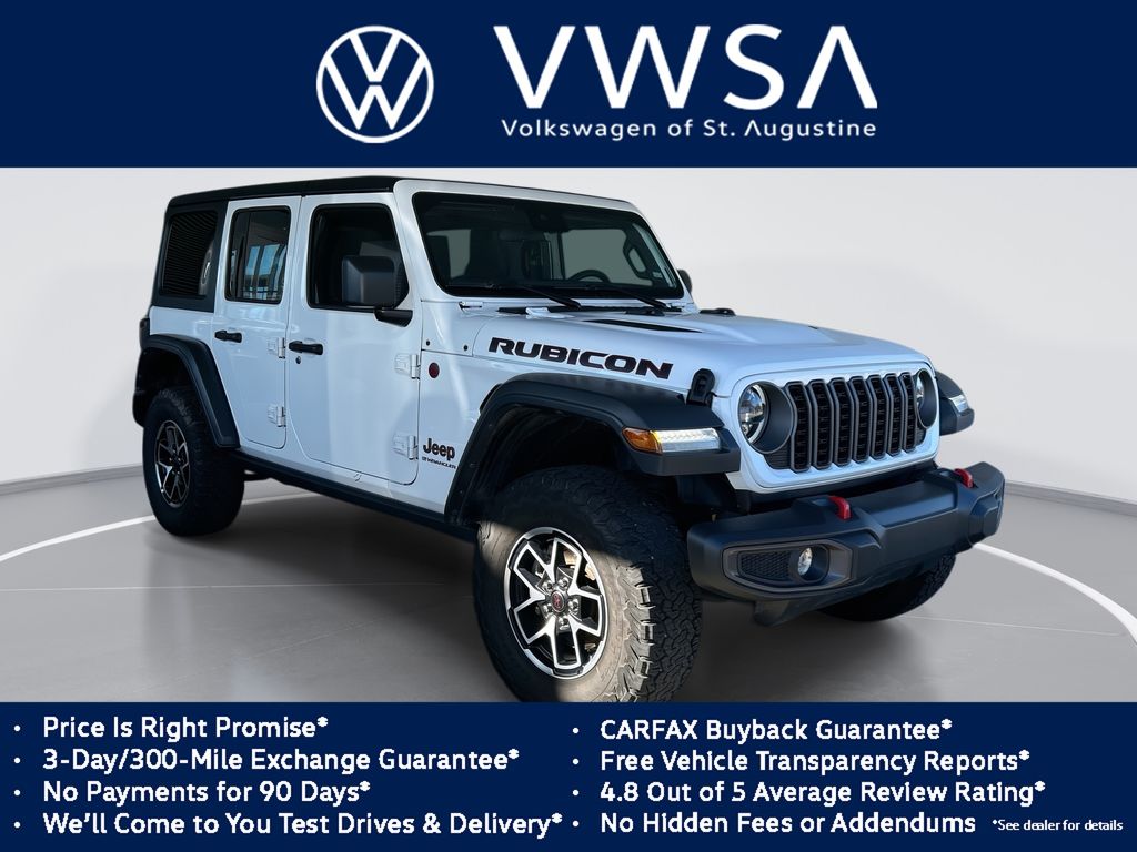 Bright White Clearcoat 2025 Jeep Wrangler SUV / Crossover Four-Wheel Drive 8-Speed Automatic