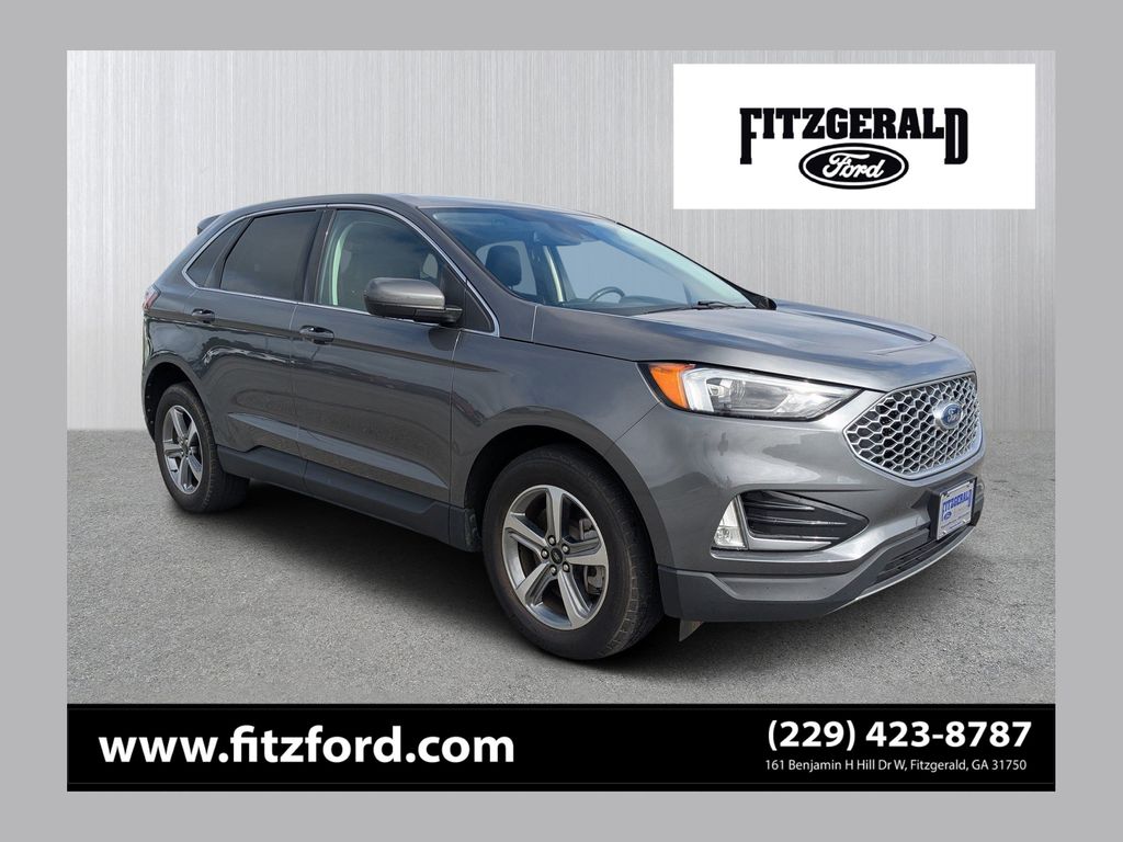 Carbonized Gray Metallic 2024 Ford Edge SUV / Crossover All-Wheel Drive 8-Speed Automatic