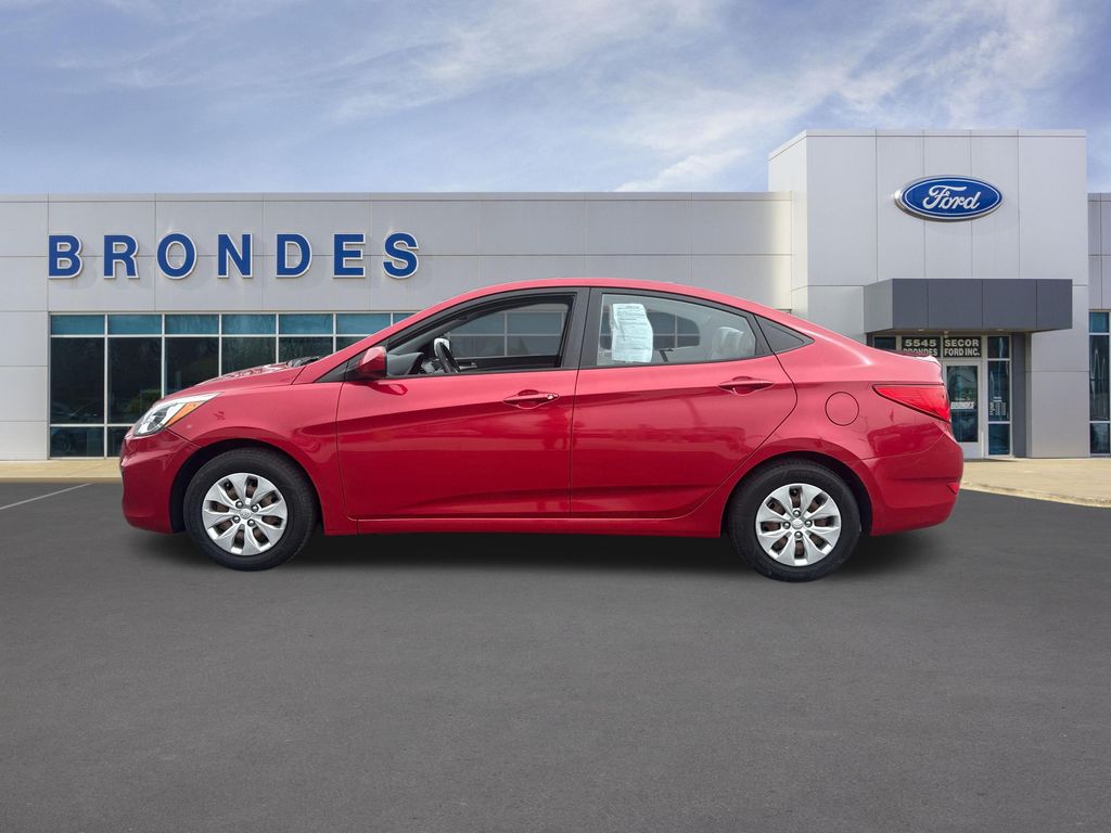 Boston Red Metallic 2015 Hyundai Accent GLS Sedan FWD Sedan Front-Wheel Drive 6-Speed Automatic Overdrive