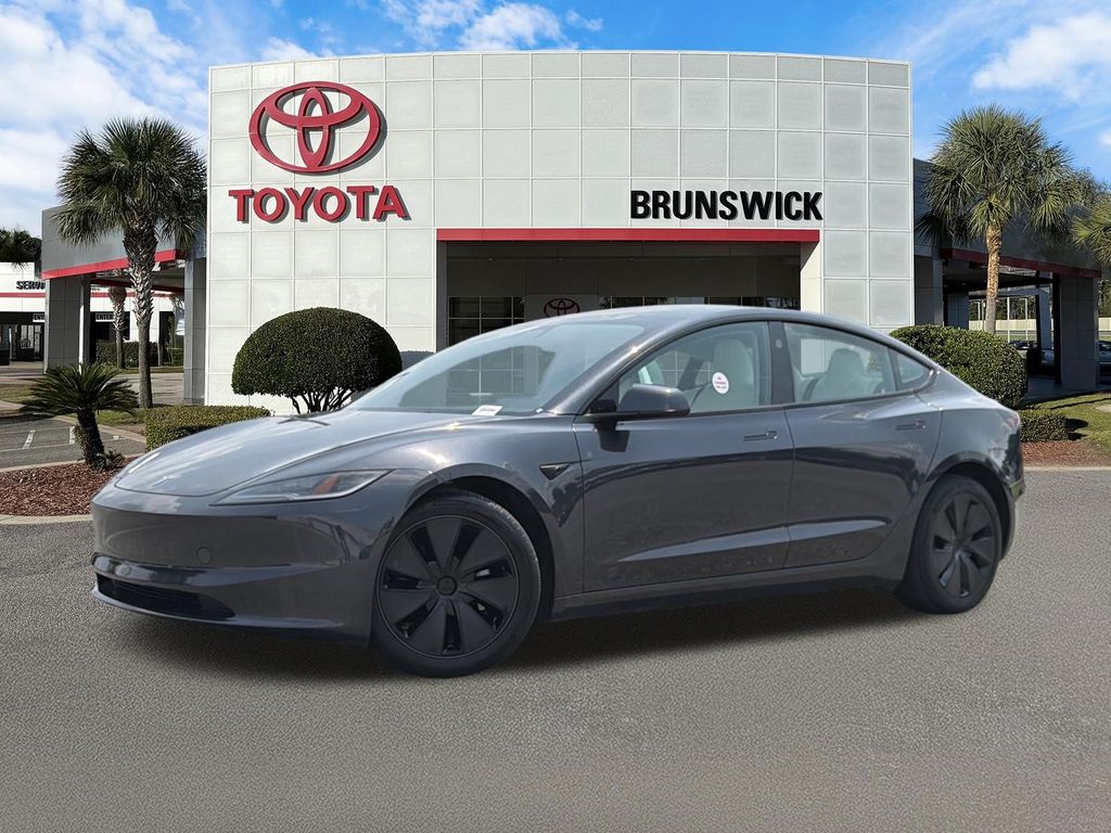 Stealth Gray 2025 Tesla Model 3 Sedan All-Wheel Drive 1-Speed Automatic