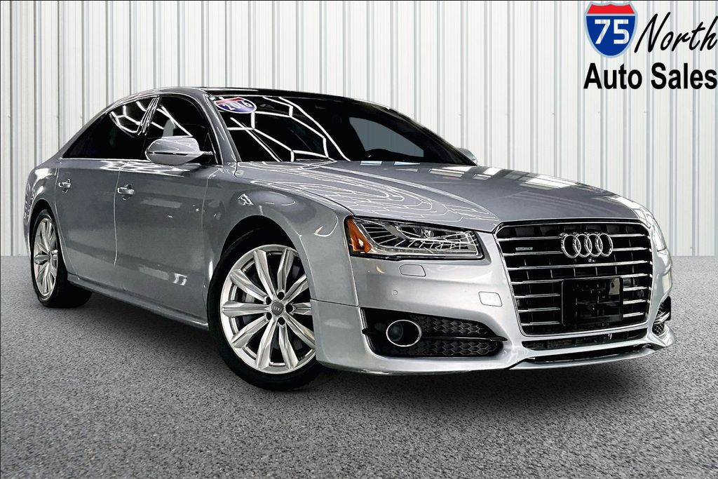Silver Metallic 2016 Audi A8 4.0T quattro AWD Sedan 8-Speed Automatic