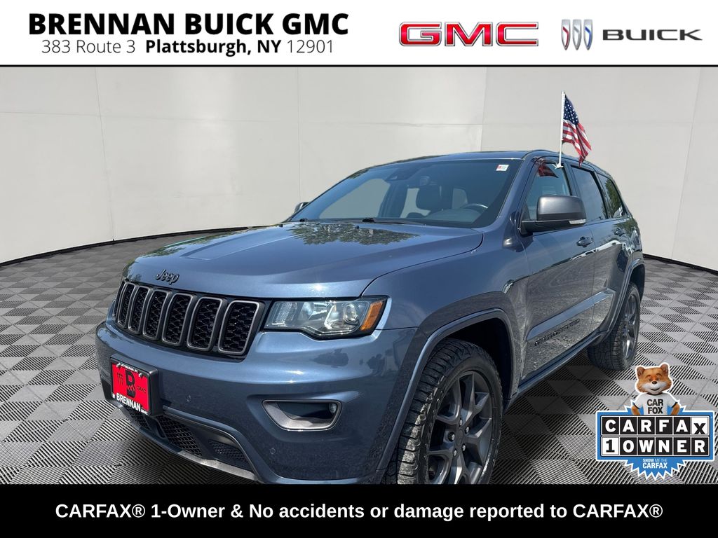 Pacific Blue Clearcoat 2021 Jeep Grand Cherokee SUV / Crossover Four-Wheel Drive 8-Speed Automatic