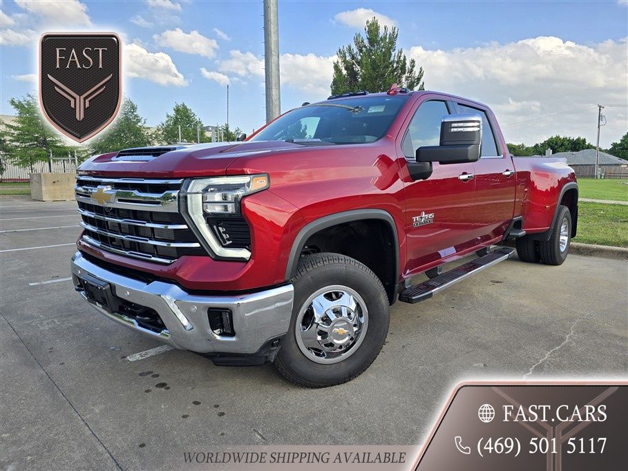 Radiant Red Tintcoat 2025 Chevrolet Silverado 3500HD LTZ Crew Cab 4WD Pickup Truck Four-Wheel Drive Automatic
