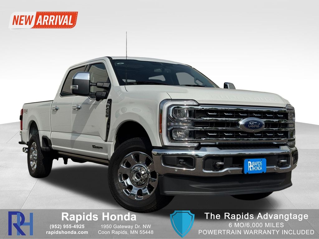 Star White Metallic Tri-Coat 2023 Ford F-250 Super Duty Pickup Truck Four-Wheel Drive Automatic