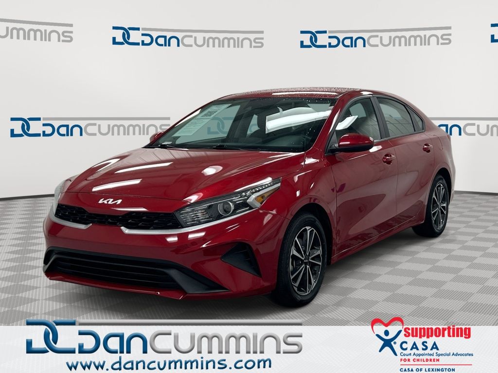 Currant Red 2024 Kia Forte LXS FWD Sedan Front-Wheel Drive Continuously Variable Transmission