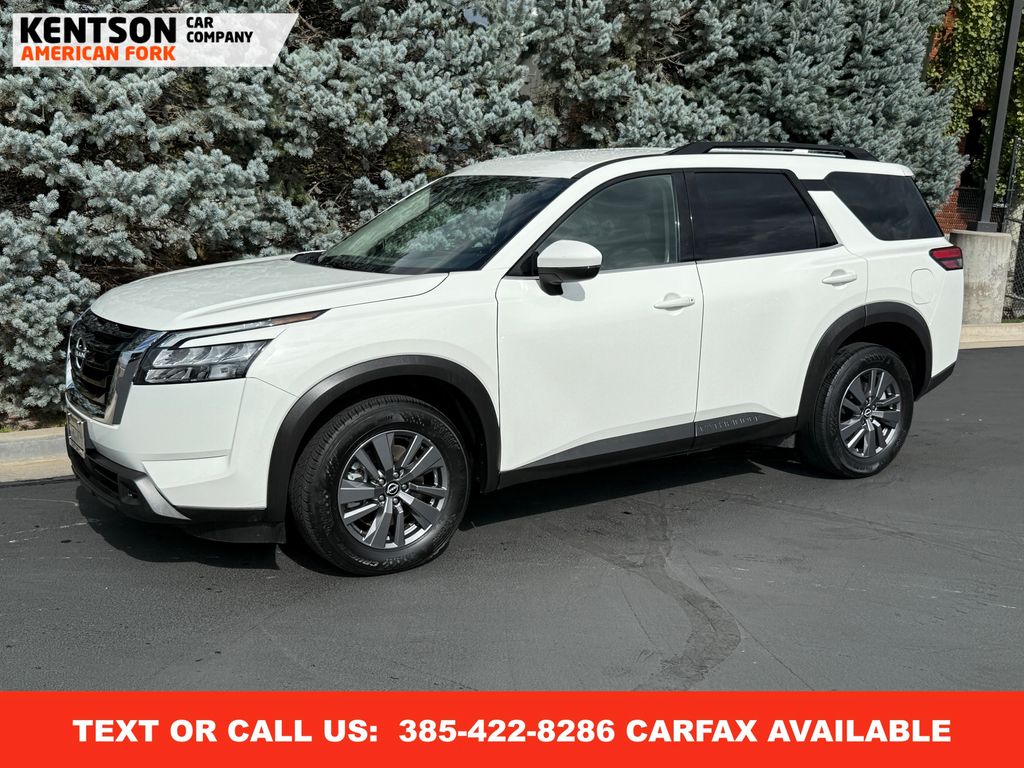 Glacier White 2025 Nissan Pathfinder SV 4WD SUV / Crossover All-Wheel Drive 9-Speed Automatic