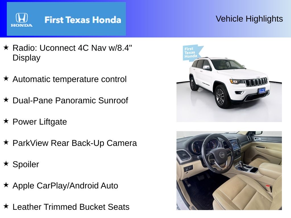 Used Car 2022 Jeep Grand Cherokee Wk  Limited For Sale Under $25,000 In Austin, Texas