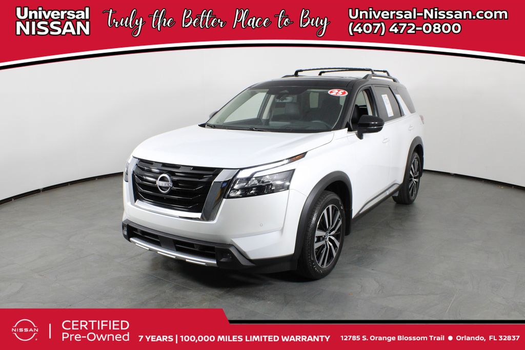 Everest White Pearl/Black 2025 Nissan Pathfinder SUV / Crossover Front-Wheel Drive 9-Speed Automatic