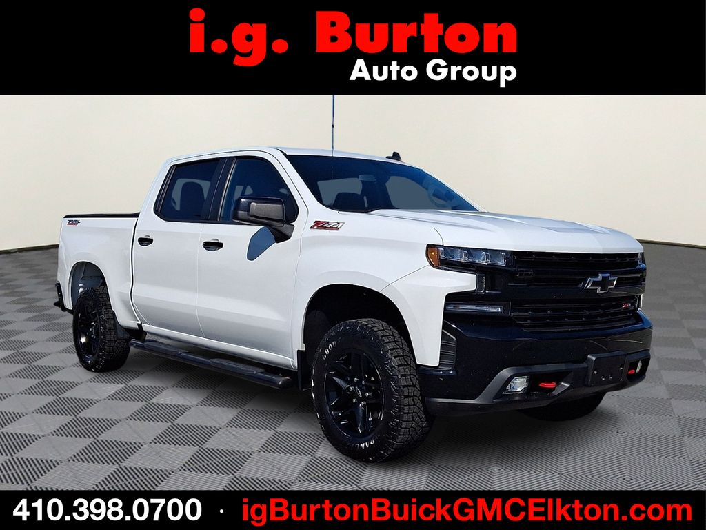 Summit White 2021 Chevrolet Silverado 1500 Pickup Truck Four-Wheel Drive Automatic