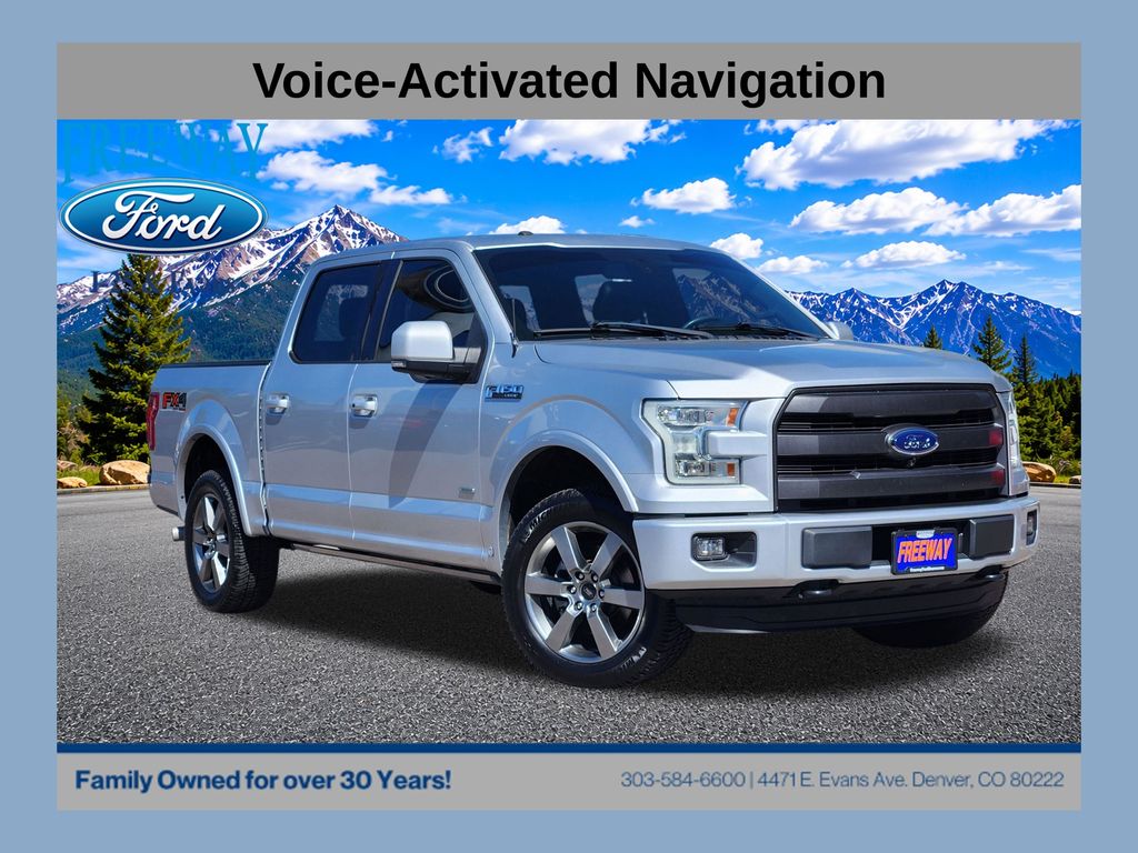 Ingot Silver 2016 Ford F-150 Pickup Truck Four-Wheel Drive 6-Speed Automatic