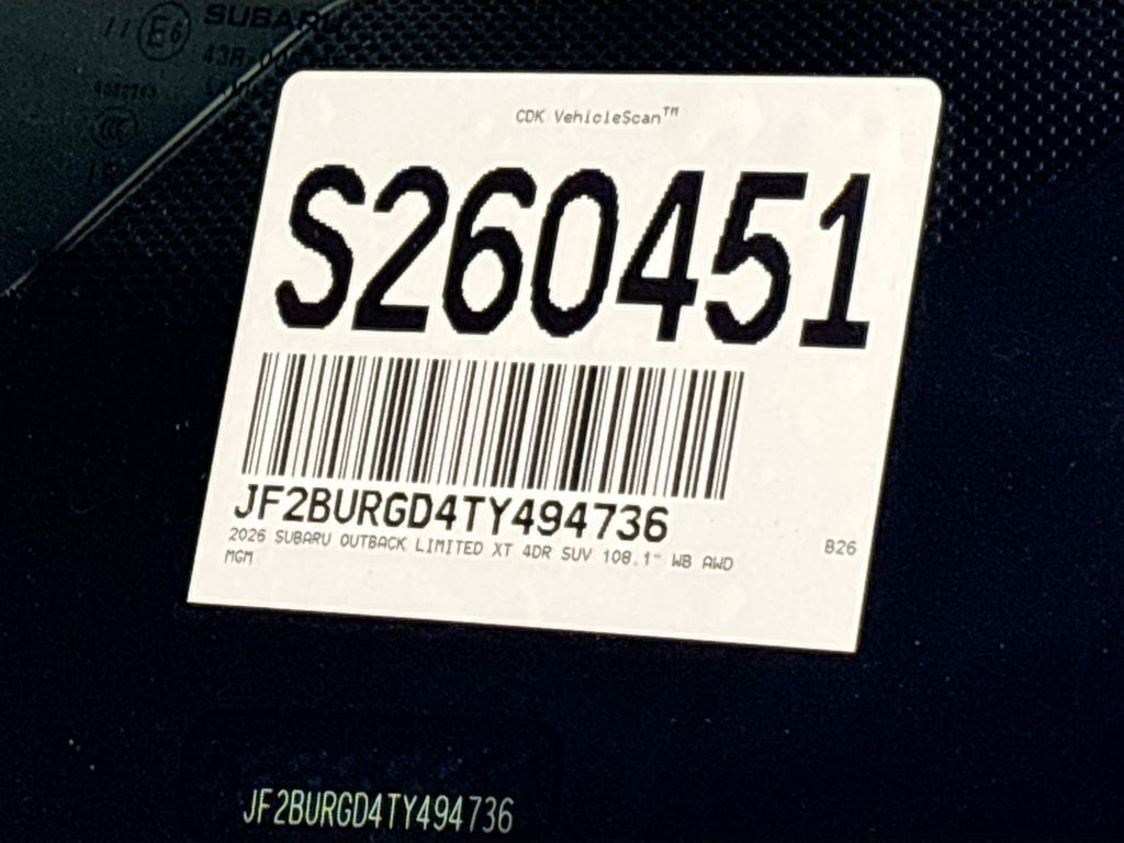 2026 Subaru Outback Limited XT