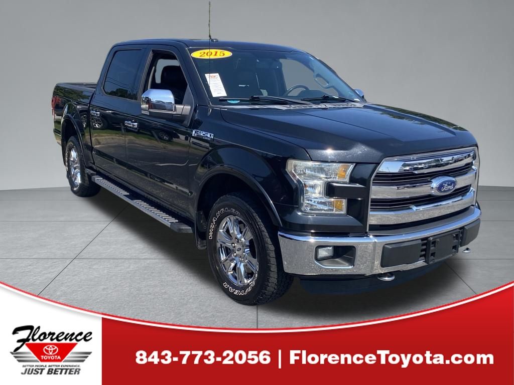 Tuxedo Black Metallic 2015 Ford F-150 Pickup Truck Four-Wheel Drive 6-Speed Automatic