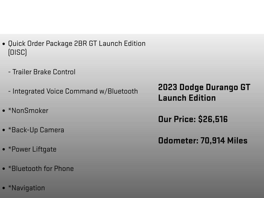 2023 Dodge Durango GT Gray at Carlisle Cadillac Buick GMC