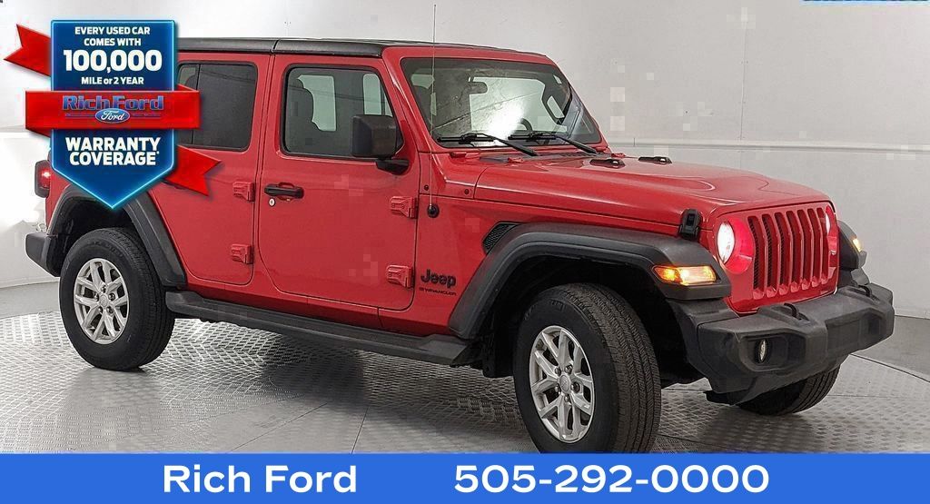 Firecracker Red Clearcoat 2023 Jeep Wrangler Sport S 4-Door 4WD SUV / Crossover Four-Wheel Drive 8-Speed Automatic