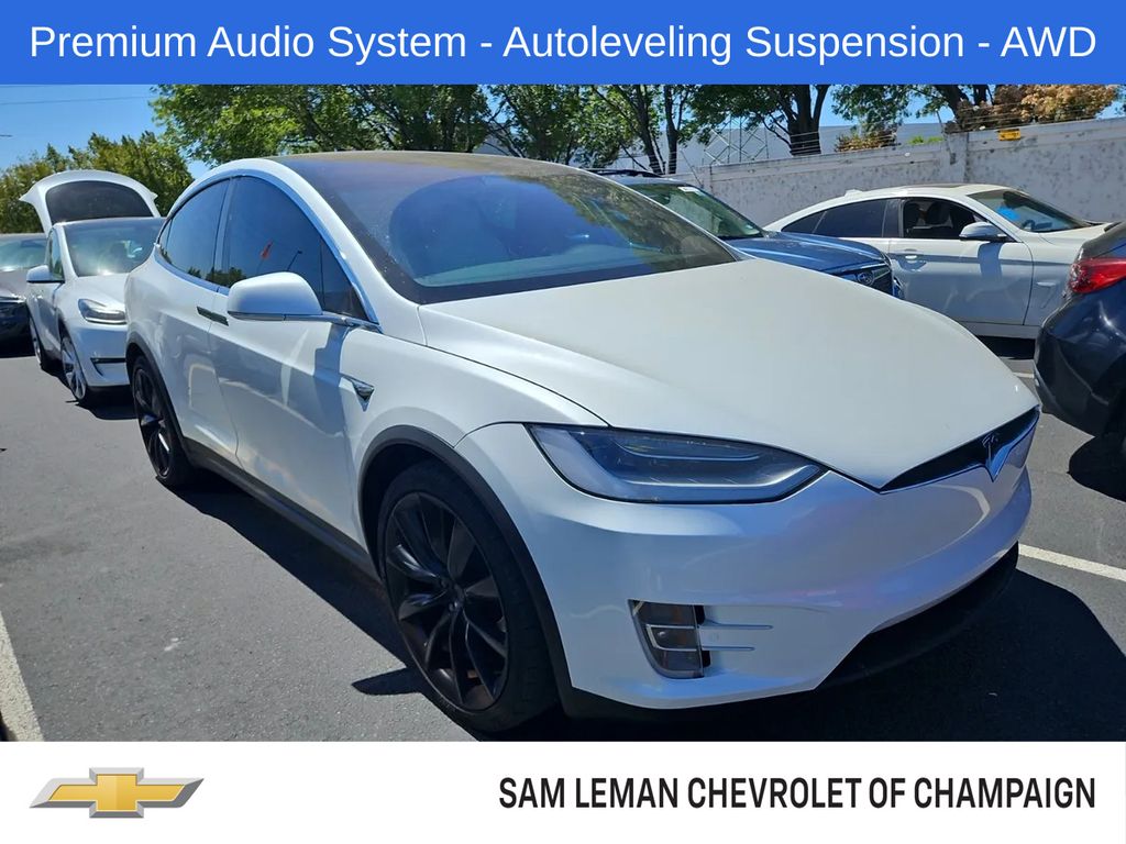 White 2020 Tesla Model X SUV / Crossover All-Wheel Drive 1-Speed Automatic