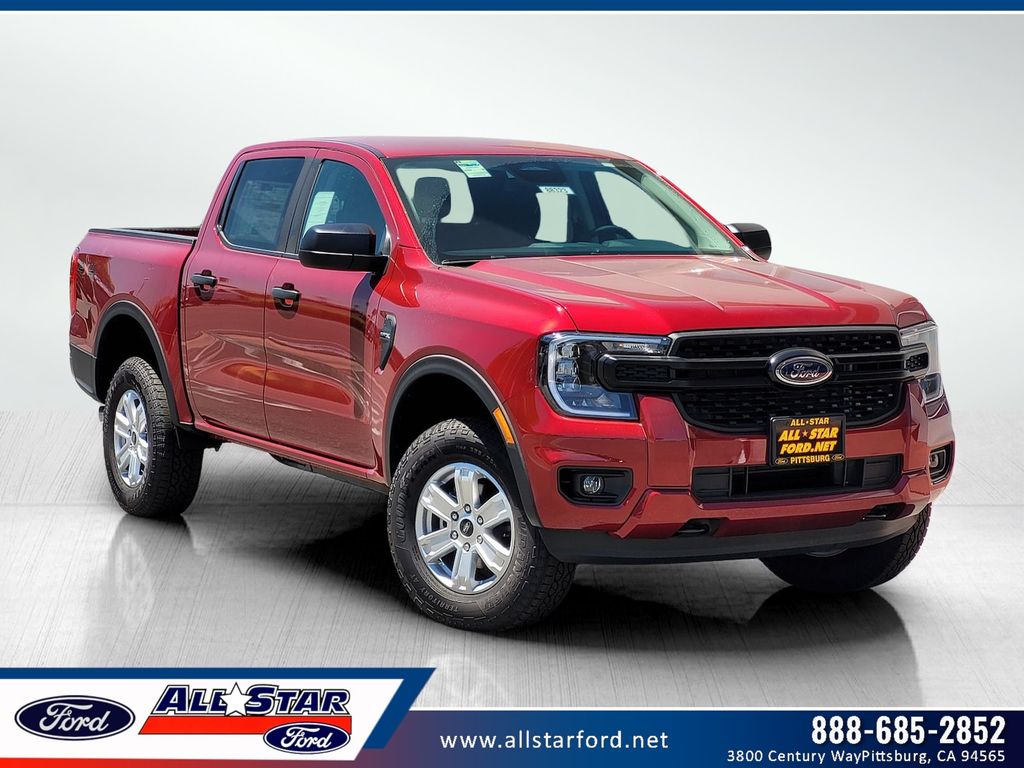 Ruby Red Metallic Tinted Clearcoat 2025 Ford Ranger Pickup Truck Four-Wheel Drive Automatic