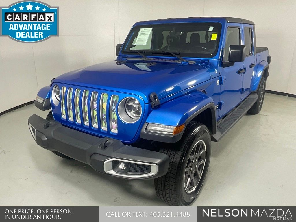Hydro Blue Pearlcoat 2020 Jeep Gladiator Overland Crew Cab 4WD Pickup Truck Four-Wheel Drive 8-Speed Automatic