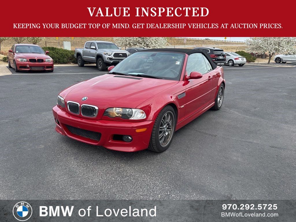 Red 2001 BMW M3 Convertible RWD Convertible Rear-Wheel Drive 6-Speed Manual Overdrive