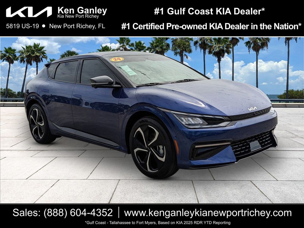 Yacht Blue 2024 Kia EV6 GT-Line AWD SUV / Crossover All-Wheel Drive 1-Speed Automatic