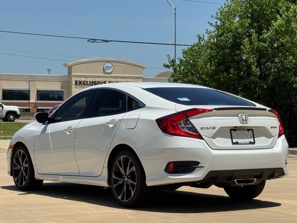 2021 Honda Civic Sport White at Central Houston Nissan