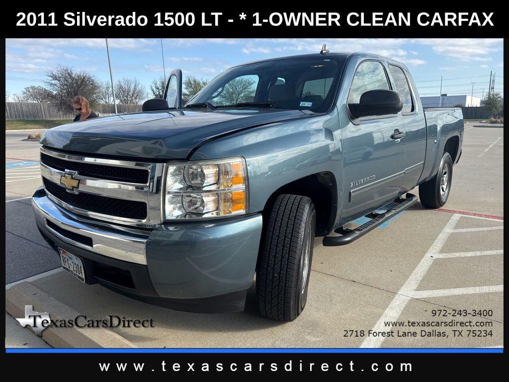 Blue Granite Metallic 2011 Chevrolet Silverado 1500 LT Extended Cab RWD Pickup Truck 4X2 4-Speed Automatic Overdrive