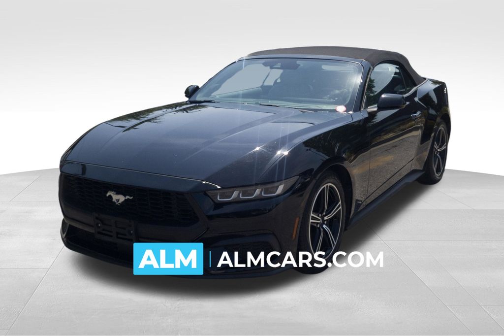 Shadow Black 2024 Ford Mustang Convertible Rear-Wheel Drive Automatic