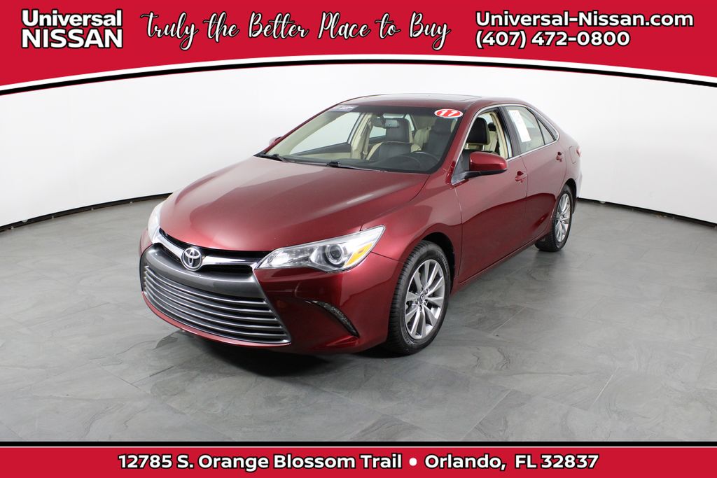 Red (Ruby Flare Pearl) 2017 Toyota Camry XLE Sedan Front-Wheel Drive 6-Speed Automatic
