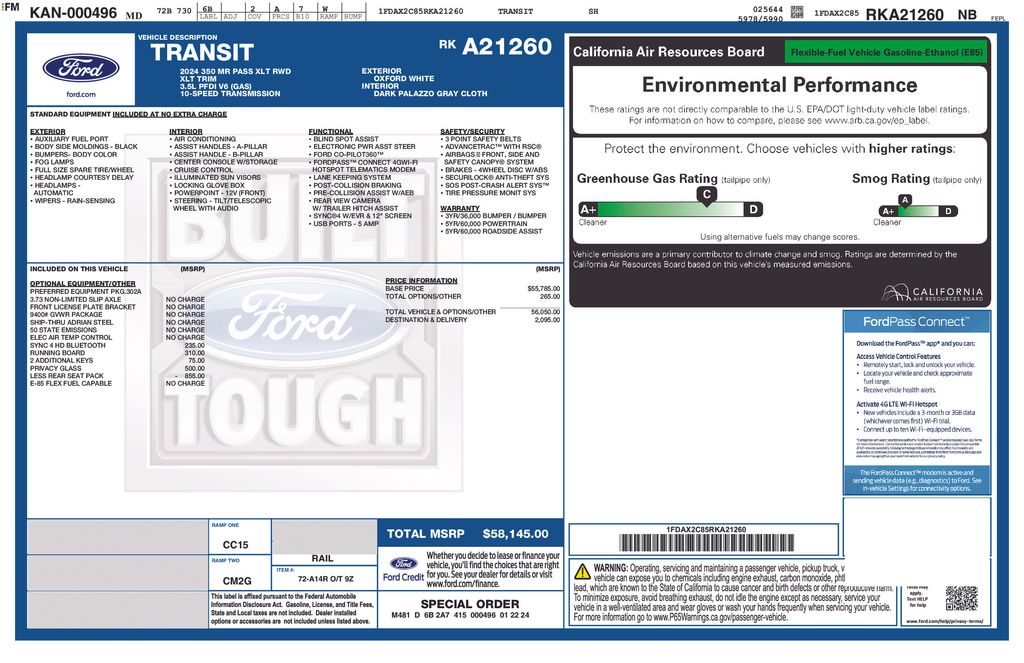 2024 Ford Transit-350 Passenger Van XLT