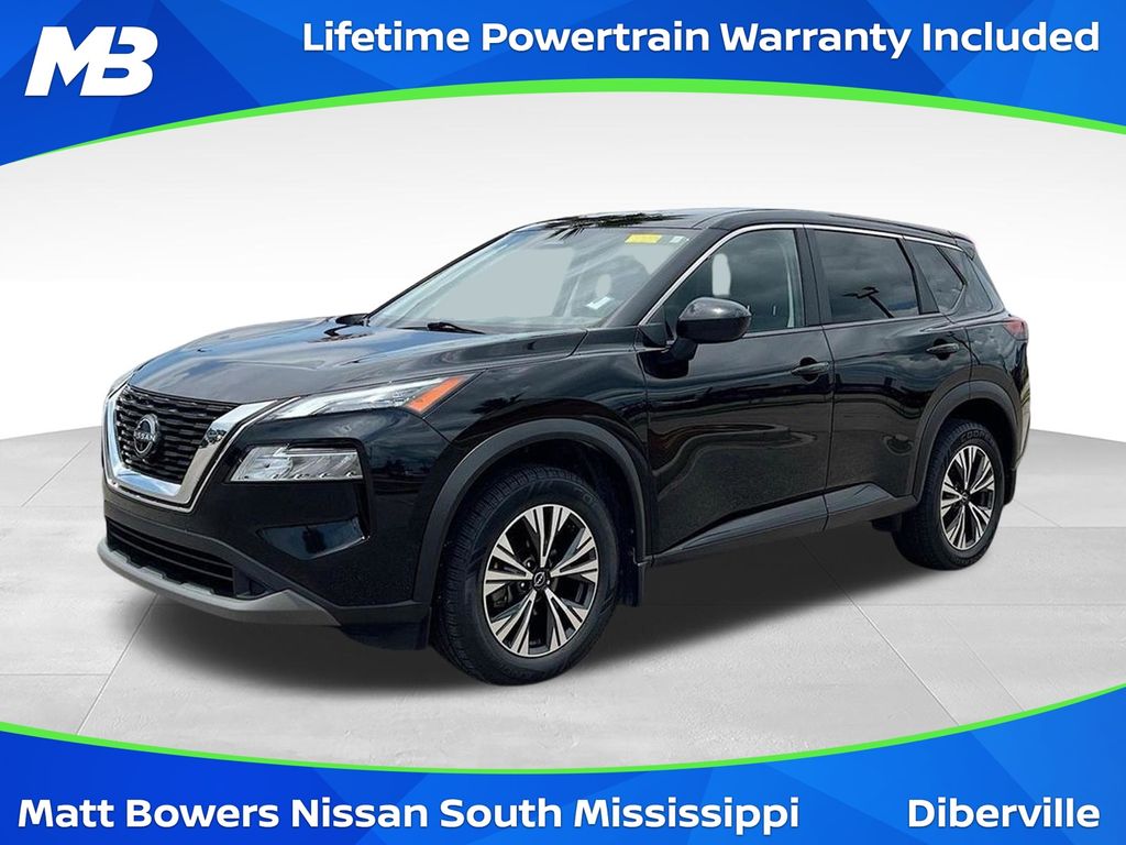 Super Black 2023 Nissan Rogue SUV / Crossover Front-Wheel Drive Continuously Variable Transmission