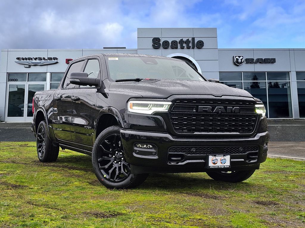 Diamond Black 2026 RAM 1500 Limited Crew Cab 4WD Pickup Truck Four-Wheel Drive 8-Speed Automatic