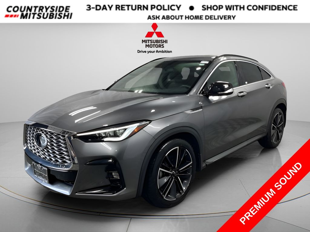 Gray (Graphite Shadow) 2022 INFINITI QX55 Essential AWD SUV / Crossover All-Wheel Drive Continuously Variable Transmission