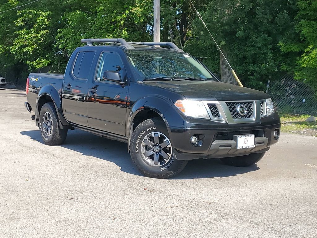 Gray (Magnetic Black Pearl) 2019 Nissan Frontier PRO-4X Crew Cab 4WD Pickup Truck Four-Wheel Drive 5-Speed Automatic Overdrive