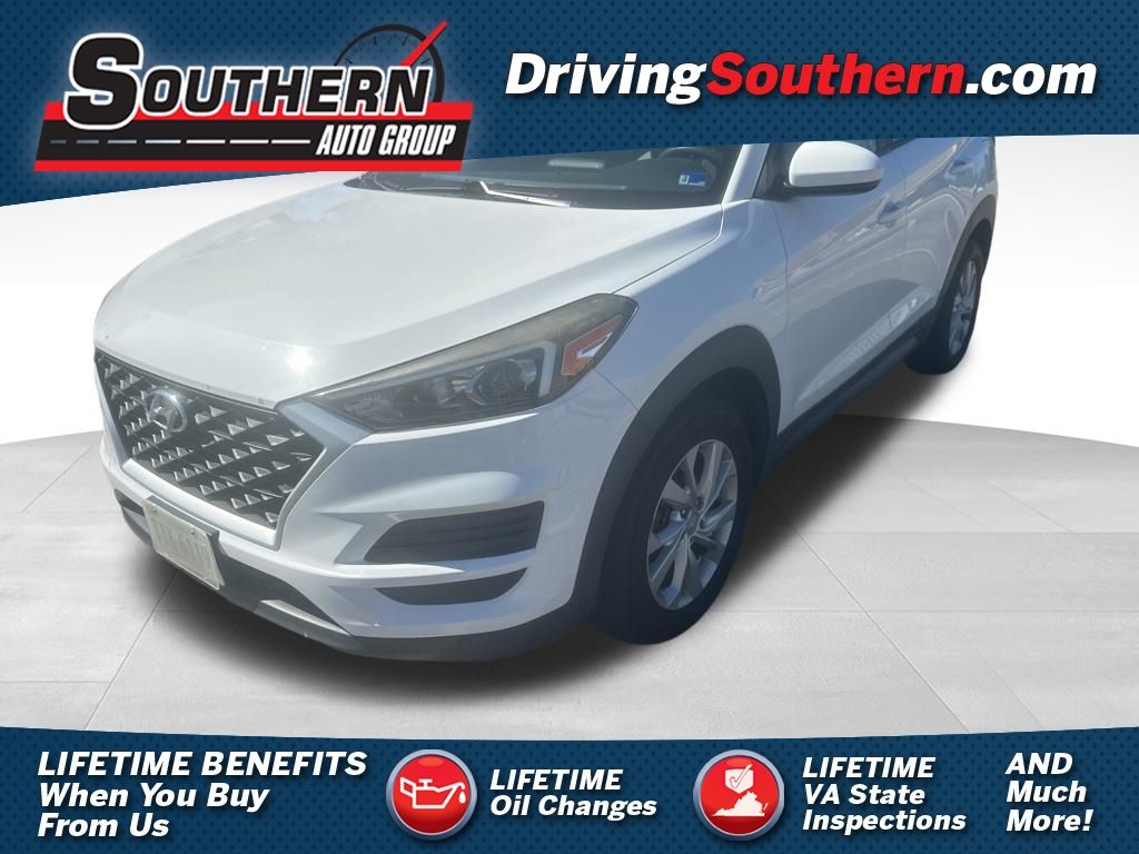 Dazzling White 2019 Hyundai Tucson SUV / Crossover All-Wheel Drive 6-Speed Automatic